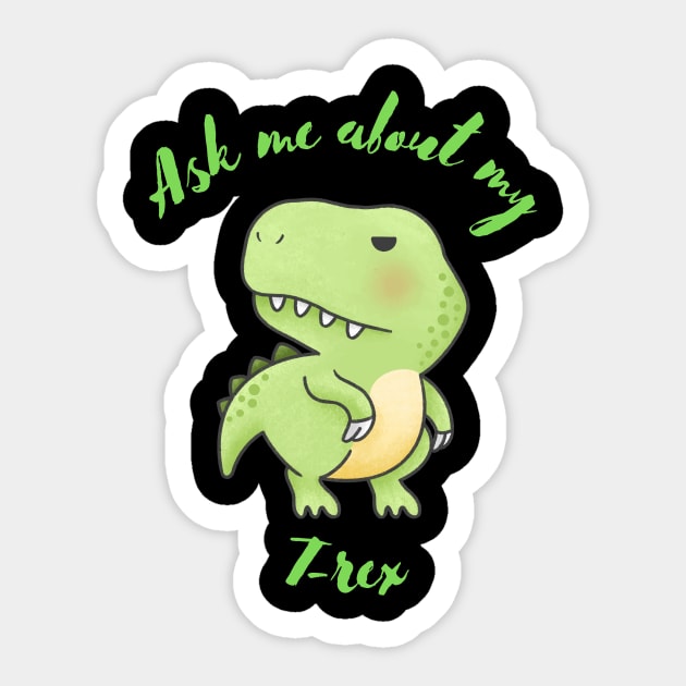 My T-rex Sticker by GMAT